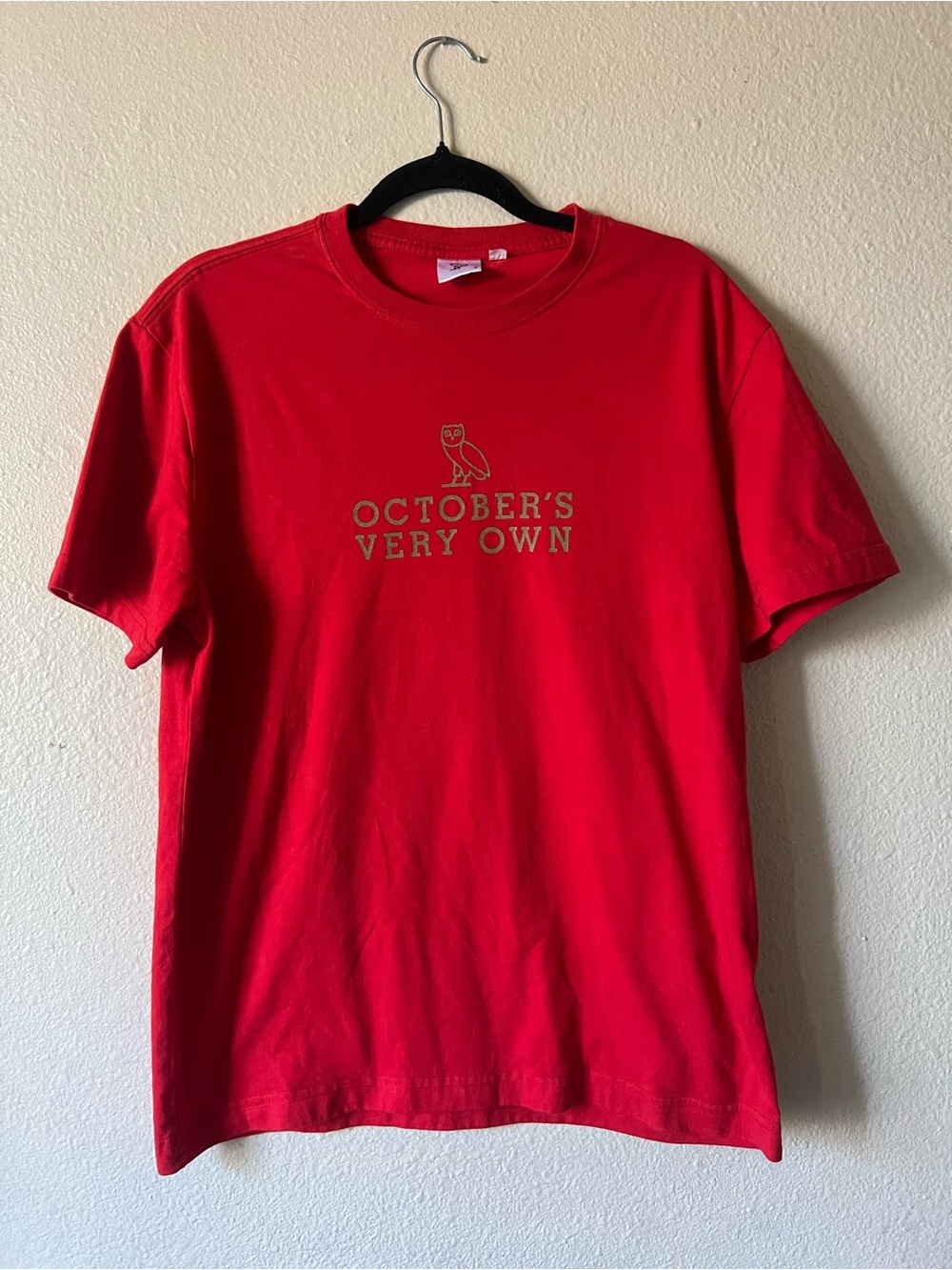 OVO October's Very Own Owl Tee Red Sz S